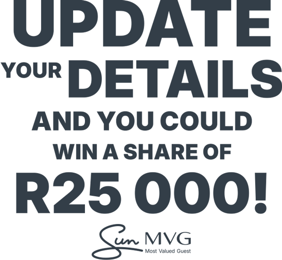 Update your details and you could win a share of R25 000